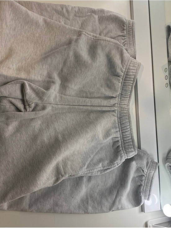 Pants - Kut & Co Cozy Fleece Boyfriend Fit Women’s Sweat Pants - Light Gray